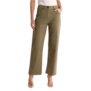 TWP | Women’s Wide Leg Mila Pants in Dark Olive Size 6 NWT